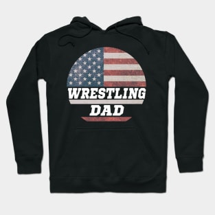 Wrestling Dad USA Flag Hoodie